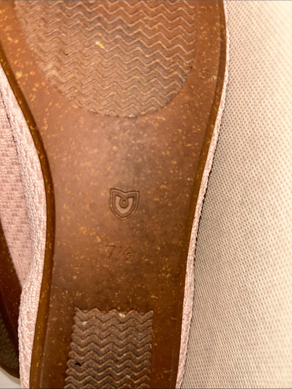 Rothy's The Square Wrap ballet flats in a light pink knit fabric, Size 7.5 - Picture 10 of 10
